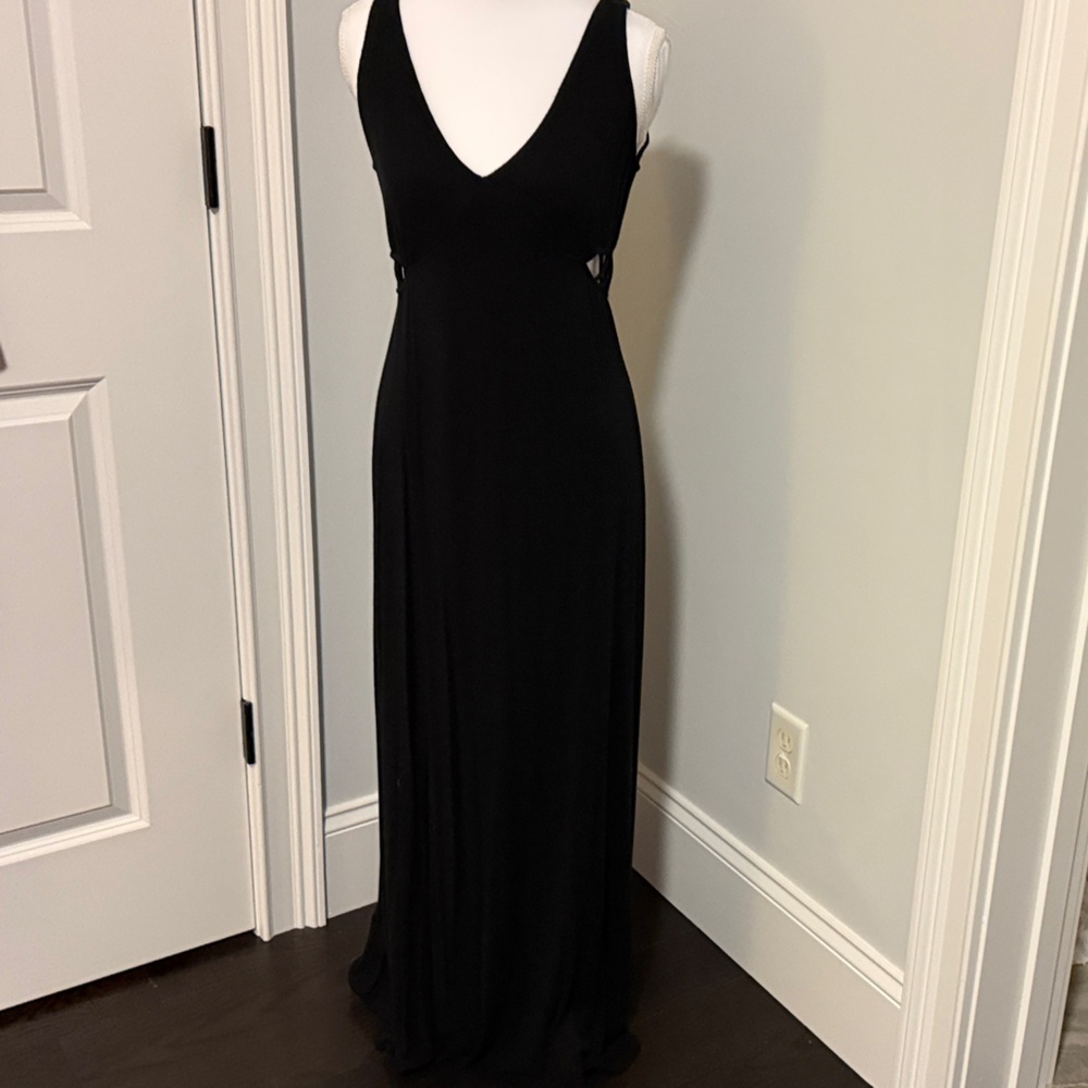 Black Cotton Maxi Dress